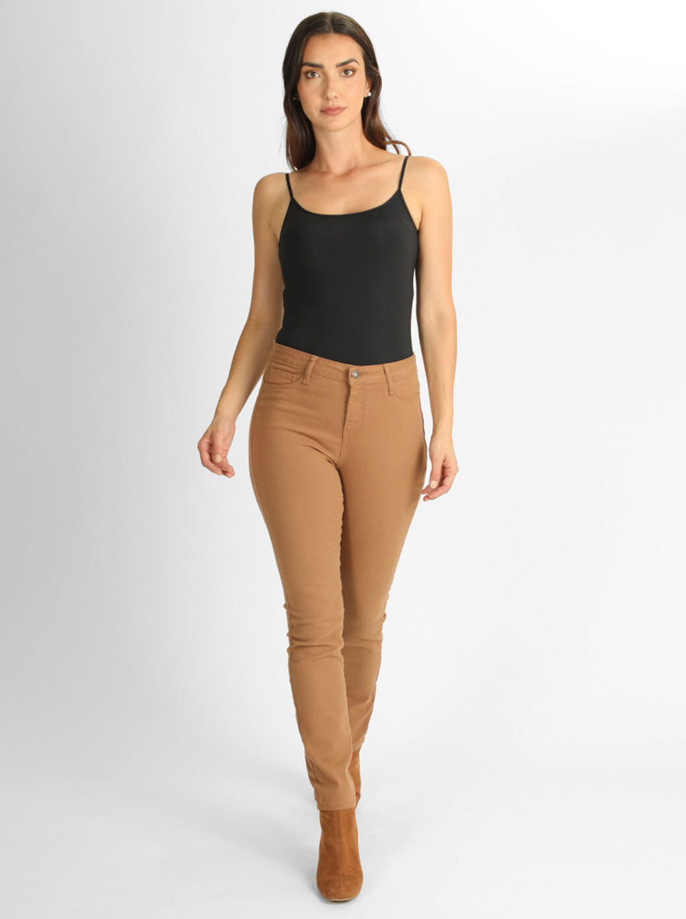 Skinny jeans camel