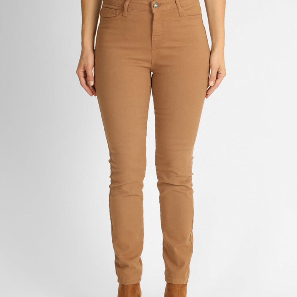 Skinny jeans camel