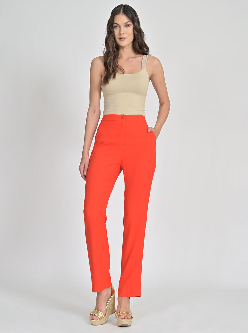 Pantalón naranja Marjorie